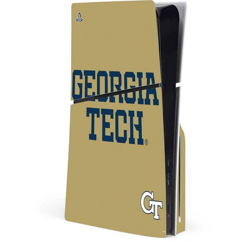 Georgia Institute of Technology LogoType Gold PlayStation PS5 Skins
